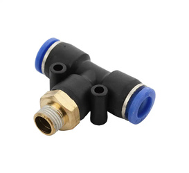 Złączka wtykowa trójnik na wąż 8mm gwint 1/8" typ T