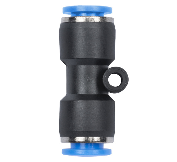 Złączka wtykowa prosta na wąż 6mm przelotka