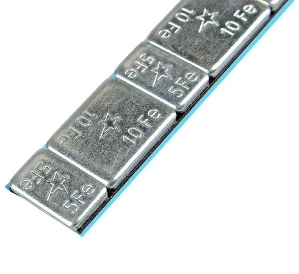 Ciężarki klejone Fe ocynk szeroka taśma 5/10g - 400 pasków FIVESTARS ROUND