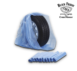 Zestaw worki na opony niebieskie LDPE 52 cm - 100 szt