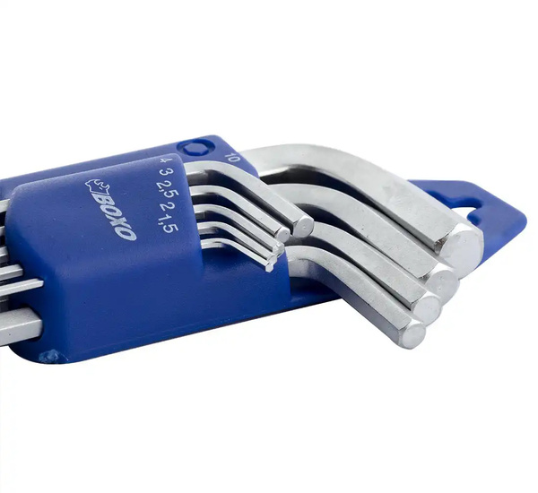 Klucze imbusowe ampule 9szt BOXO 175mm
