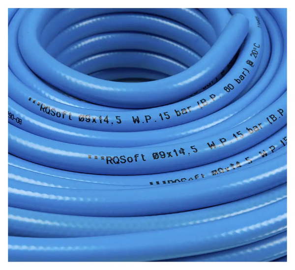 Wąż Prosty RQSoft PVC Pneumatyczny 9,0 x 14,5mm - 50m