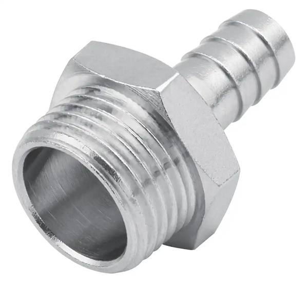 Nypel na wąż, króciec 9mm + gwint zewnętrzny 1/2" Rectus