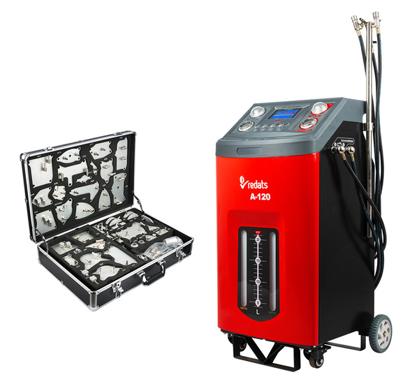 Urządzenie do wymiany płynu w skrzyniach ATF + zestaw adapterów 85el REDATS A-120