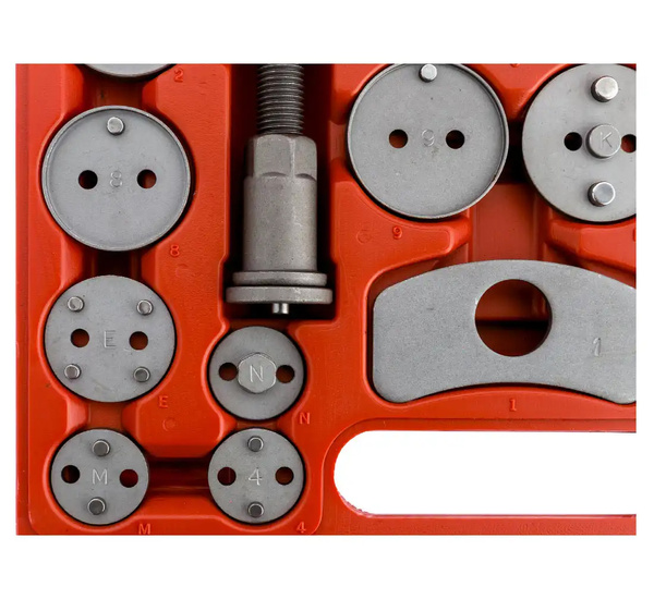 Zestaw do wyciskania tłoczków hamulcowych 18el. BOXO