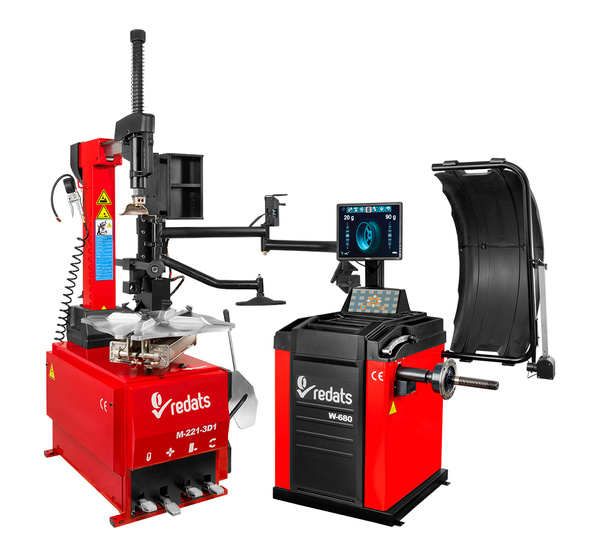 Zestaw Wyważarka W-680 + Montażownica M-221 + Ramię 3D-1 REDATS