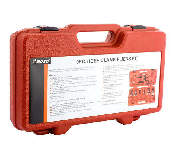 Szczypce do opasek zaciskowych BOXO zestaw 9el. z linką