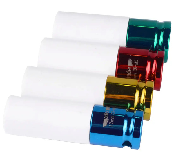 Nasadki udarowe 1/2" do felg aluminiowych ADLER zestaw 4szt