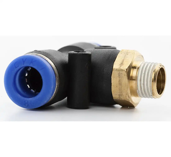 Złączka wtykowa trójnik na wąż 8mm gwint 1/8" typ T