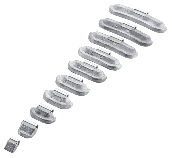 Ciężarki nabijane Pb do felg stalowych 15g - 100 szt. FIVESTARS