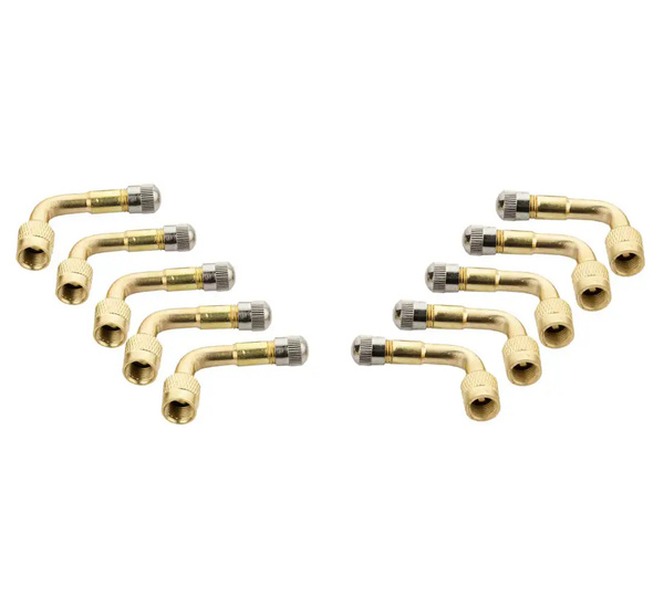 Przedłużka zaworu kątowa 90° do pompowania - 10 sztuk