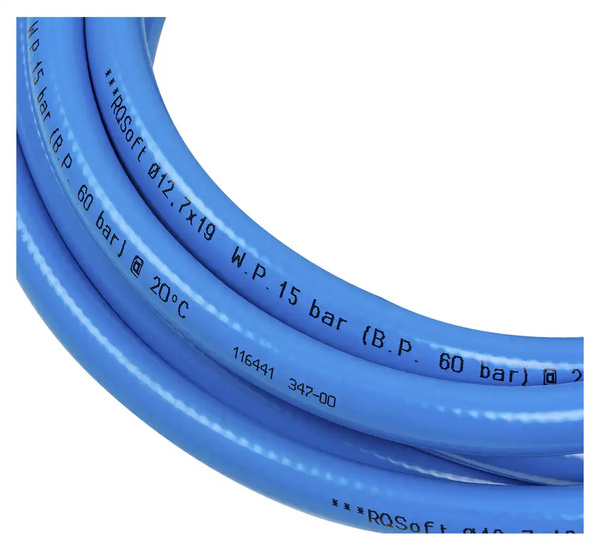 Wąż prosty RQSoft PVC pneumatyczny 12,7 X 19mm - 10m