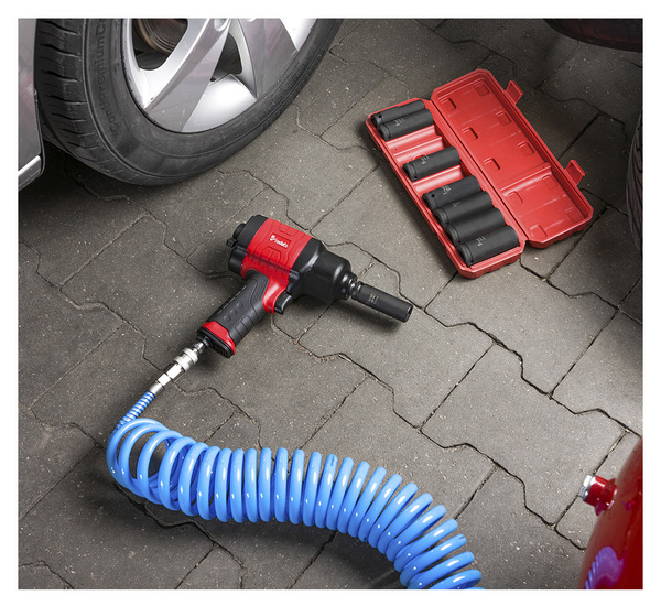 Klucz Pneumatyczny REDATS P-160 + Nasadki Udarowe REDATS