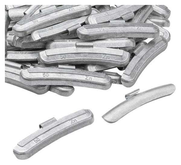 Ciężarki nabijane Zn do felg stalowych 50g - 50 szt. FIVESTARS