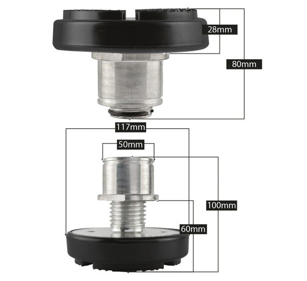 Guma na łapę podnośnika z tuleją i krążkiem REDATS