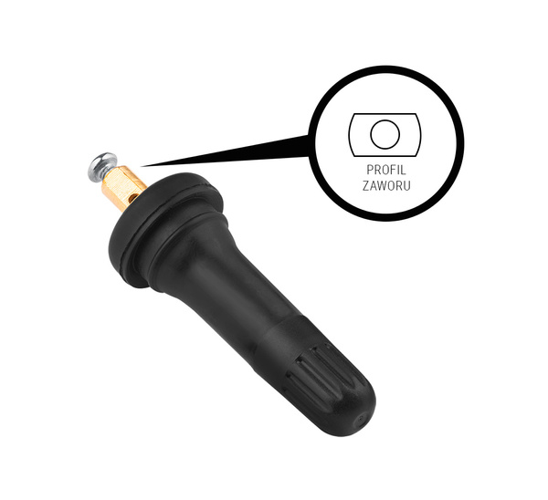 Zawór Wentyl do czujnika ciśnienia Schrader Snap-in TPMS-07 - 4 sztuki