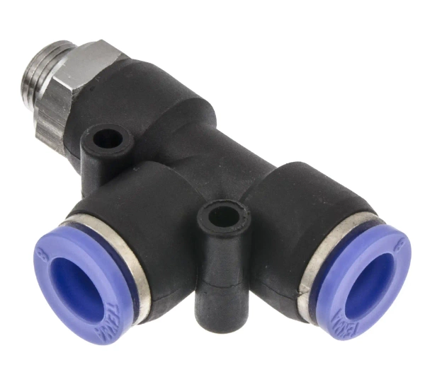 Złączka wtykowa trójnik na wąż 6mm gwint 1/8" typ T