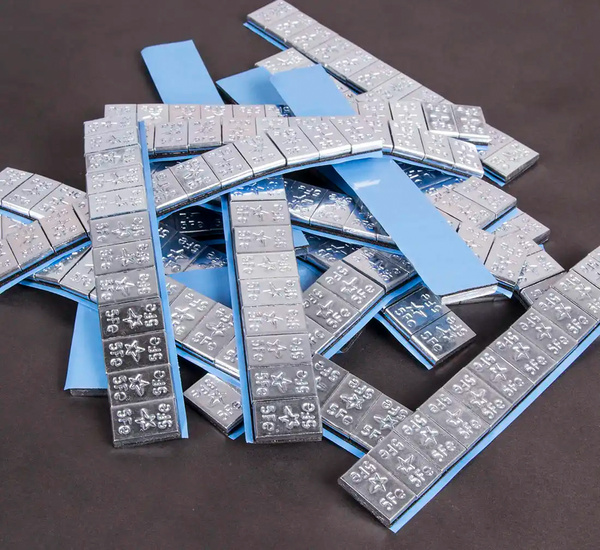 Ciężarki klejone Fe ocynk szeroka taśma 5g - 1 pasek FIVESTARS EDGY