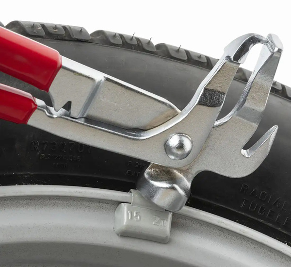 Szczypce do nabijania ciężarków cęgi chromowane wulkanizacyjne