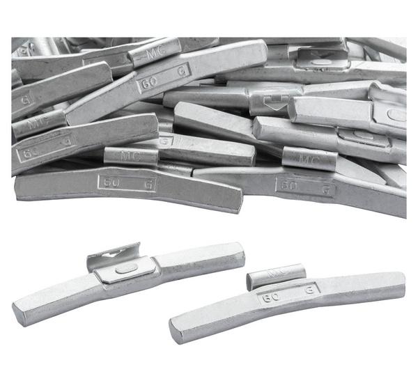 Ciężarki nabijane stalowe do felg aluminiowych 60g - 50 szt. FIVESTARS