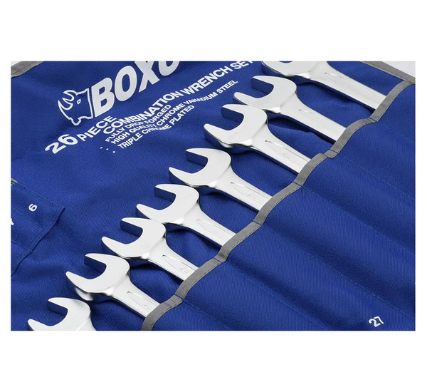 Klucze płasko-oczkowe BOXO 6-32mm 26szt