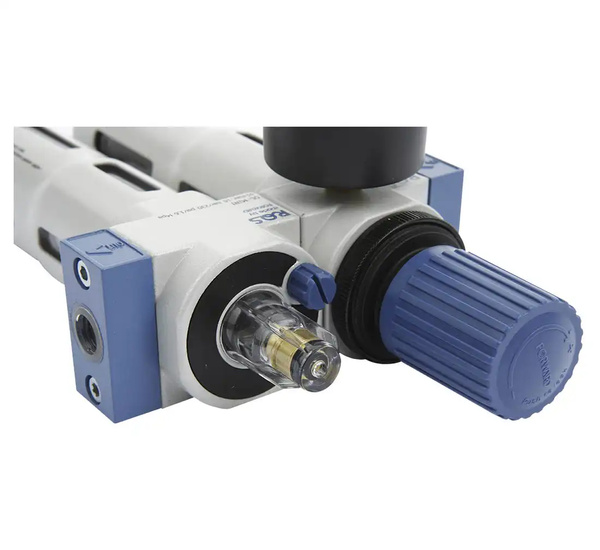 Regulator ciśnienia z odwadniaczem i naolejaczem 1/4" MINI RQS