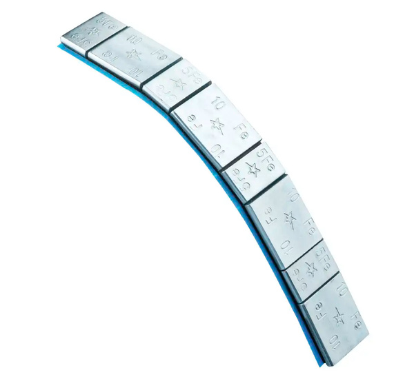 ZESTAW Ciężarki klejone Fe ocynk szeroka taśma 5/10g - 200 pasków FIVESTARS EDGY