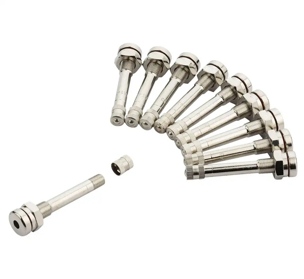 Zawory bezdętkowe ciężarowe chromowane TR 543 – 10 szt. REDATS