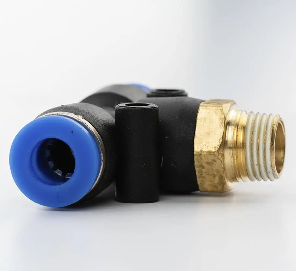 Złączka wtykowa trójnik na wąż 6mm gwint zew. 1/8" typ T