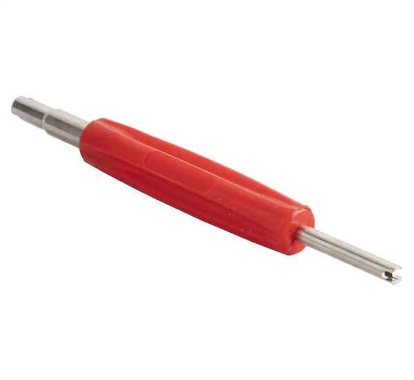 Wkrętak do wkładek zaworów dwustronny