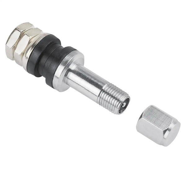 Zawory do kół motocyklowych bezdętkowe TR 43E chromowane - 10 szt.