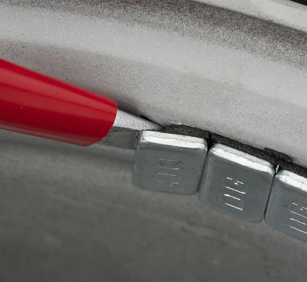 Szczypce do nabijania ciężarków cęgi chromowane wulkanizacyjne