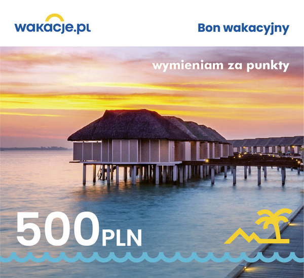 Bon 500zł z WAKACJE.PL