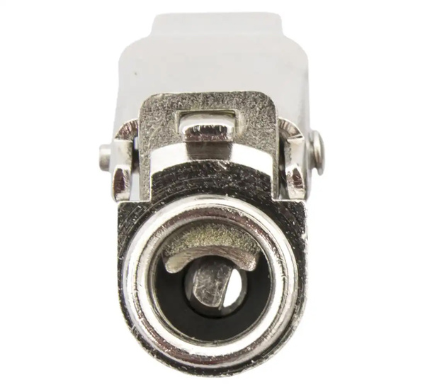 Końcówka z zaciskiem do pompowania 8mm Metalowa Otwarta
