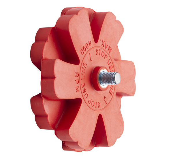 Krążek Gumowy do Usuwania Kleju na Wiertarkę Karbowany PREMIUM RED