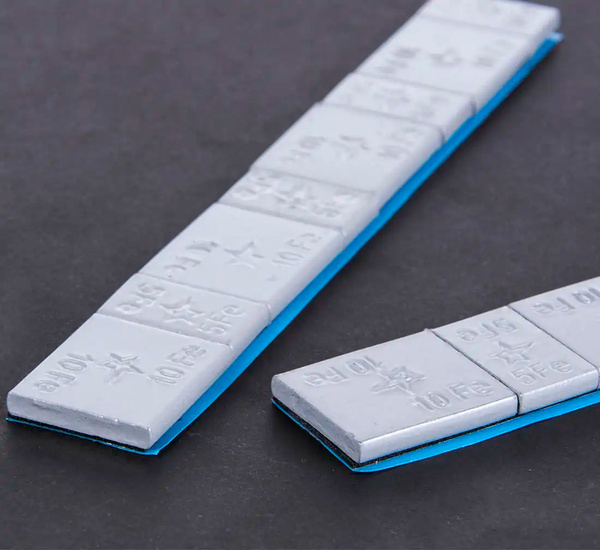 Ciężarki klejone Fe powlekane szeroka taśma 5/10g - 1 pasek FIVESTARS EDGY