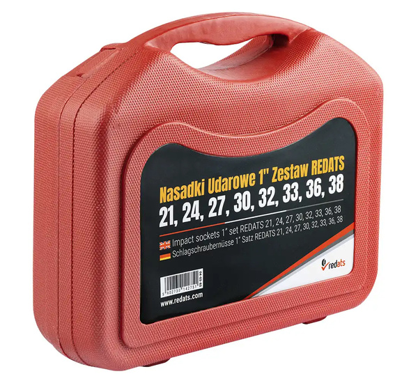Nasadki Udarowe 1" Zestaw REDATS 21, 24, 27, 30, 32, 33, 36, 38