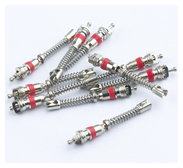 wkładka zaworu długa 10szt do kół osobowych, motocyklowych i rowerowych