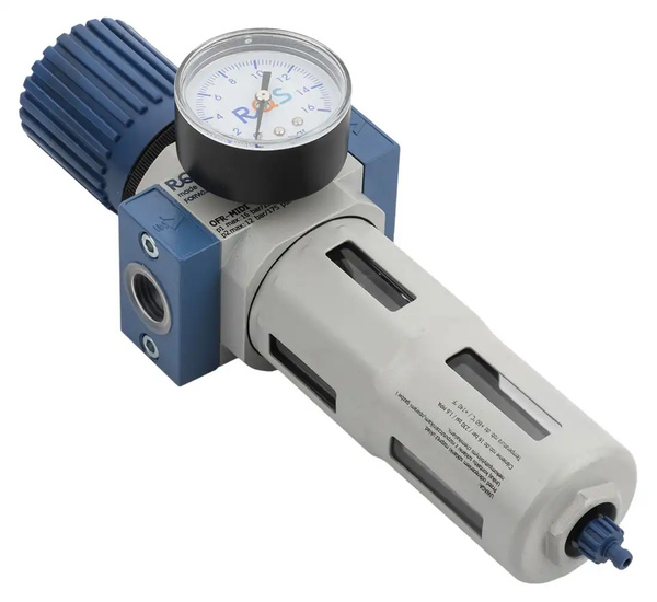 Odwadniacz powietrza reduktor 1/2" z manometrem RQS