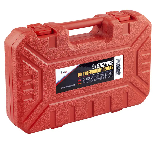 Szczypce do przewodów 9 elementów w walizce REDATS
