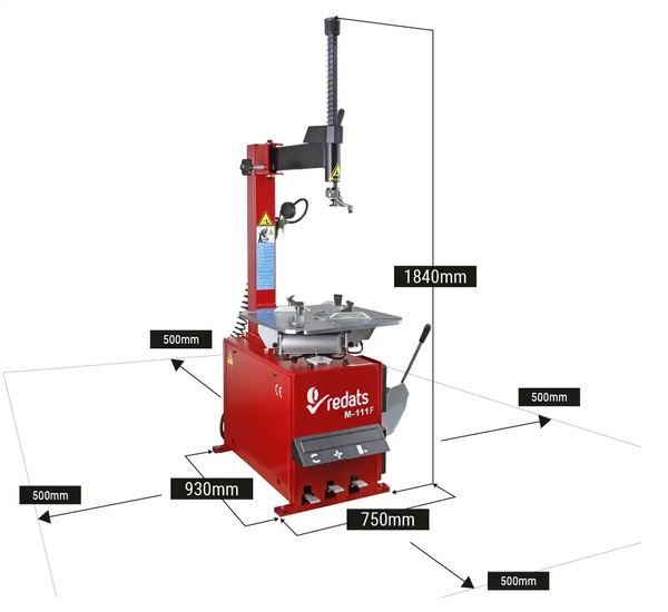 Zestaw 2w1 Wyważarka REDATS W-230 + Montażownica REDATS M-111F