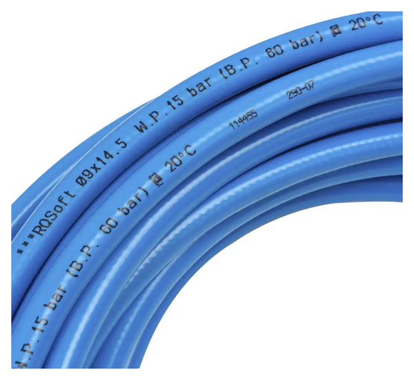 Wąż Prosty RQSoft PVC Pneumatyczny 9,0 x 14,5mm - 20m