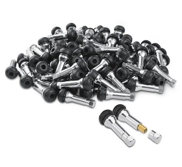 Zawór Wentyl TR414 CH chromowany REDATS do felg aluminiowych - 100 szt