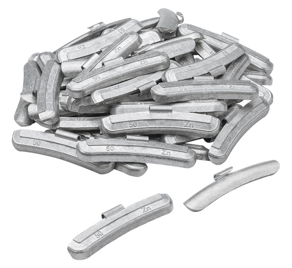 Ciężarki nabijane Zn do felg stalowych 50g - 50 szt. FIVESTARS