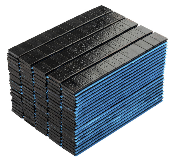 Ciężarki klejone Fe czarne szeroka taśma 5g - 100 pasków FIVESTARS EDGY