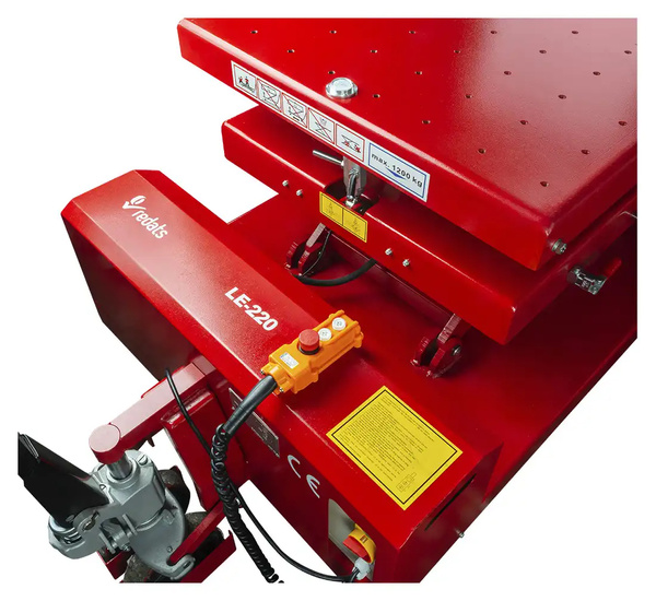 Podnośnik nożycowy mobilny do baterii, skrzyń biegów i silników 230V 1,2T REDATS LE-220