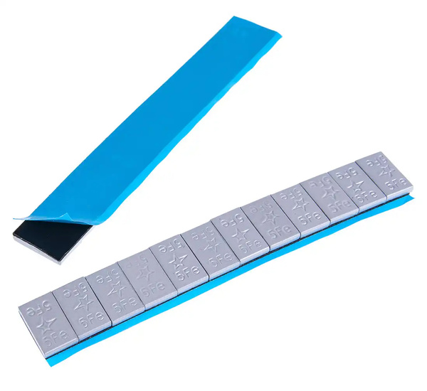 Ciężarki klejone Fe powlekane szare szeroka taśma 5g - 400 pasków FIVESTARS EDGY