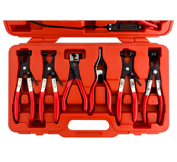 Szczypce do opasek zaciskowych BOXO zestaw 9el. z linką