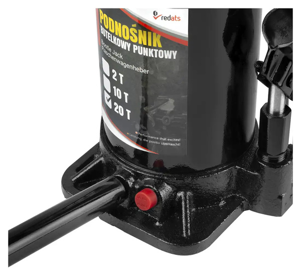 Podnośnik Hydrauliczny Butelkowy Słupkowy 20T REDATS LS-160