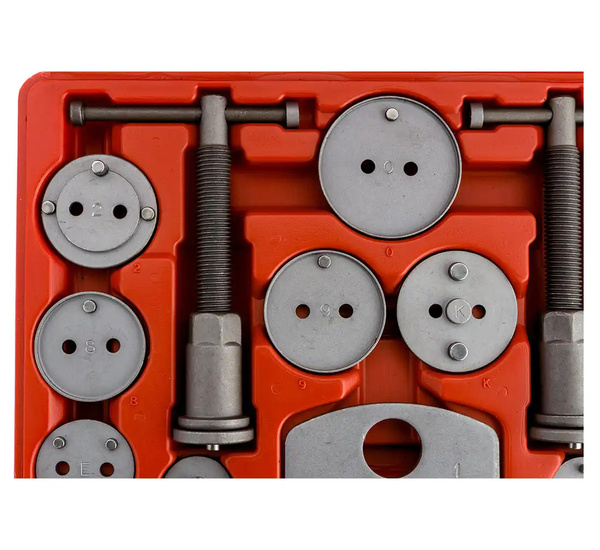 Zestaw do wyciskania tłoczków hamulcowych 18el. BOXO